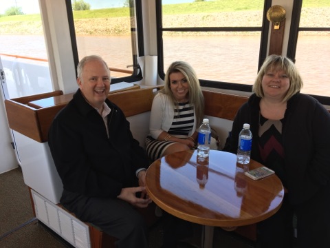 members enjoy a riverboat cruise
