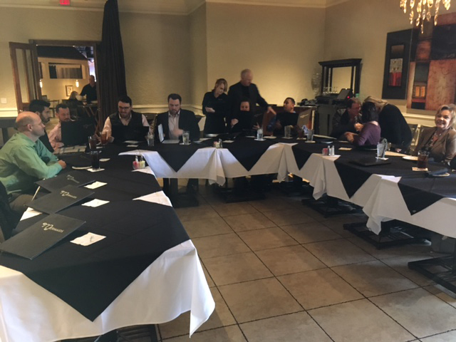 group of people around a table