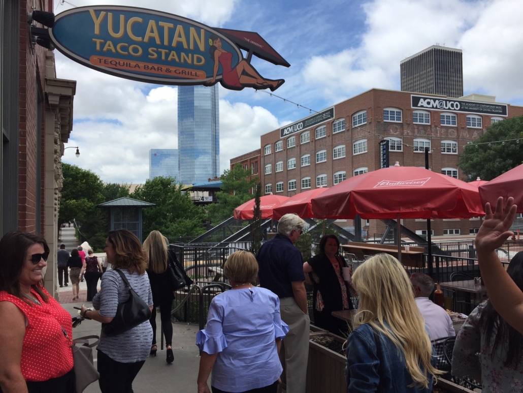 members outside yucatan taco stand