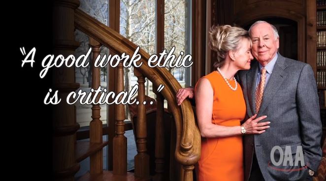 photo with text: a good work ethic is critical